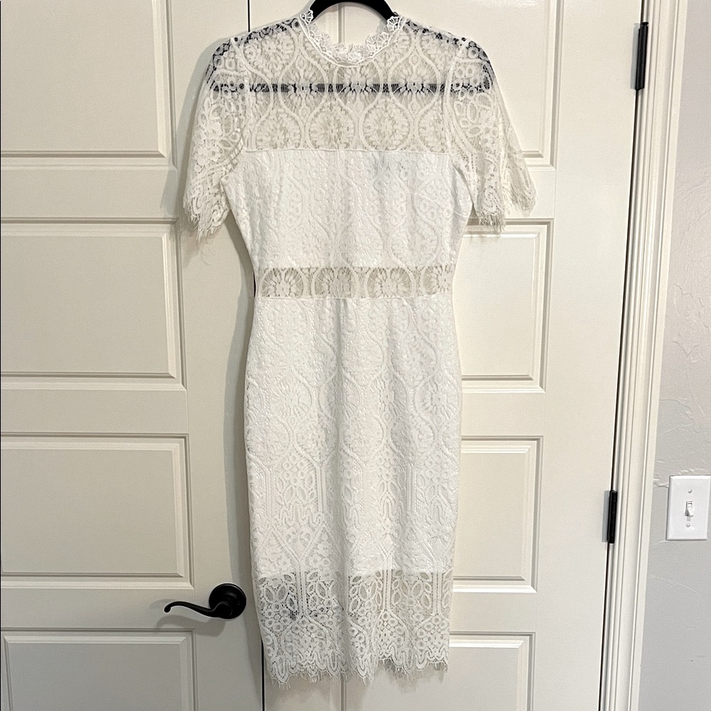 Lulus Lace Midi Dress (S)